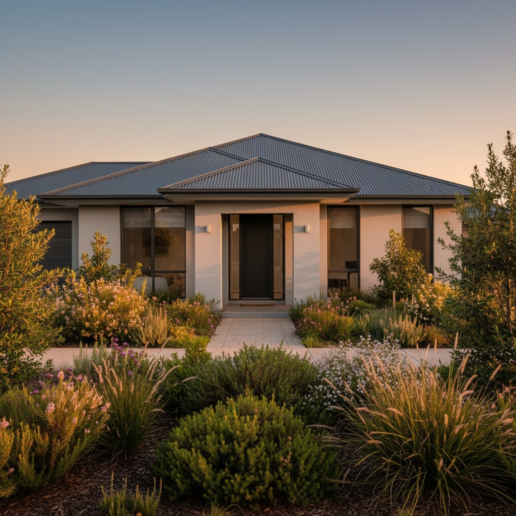 Modern home with Colorbond metal roof in Barossa Valley