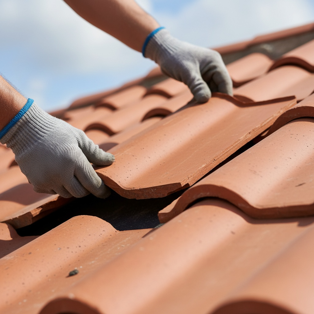 Professional roofing tools and equipment for maintenance repairs